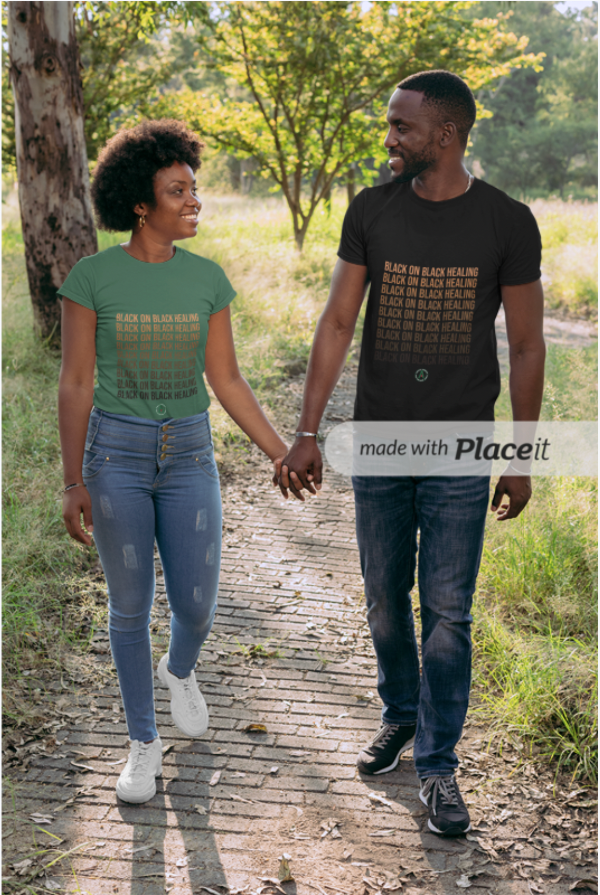 Black on Black Healing T-Shirt