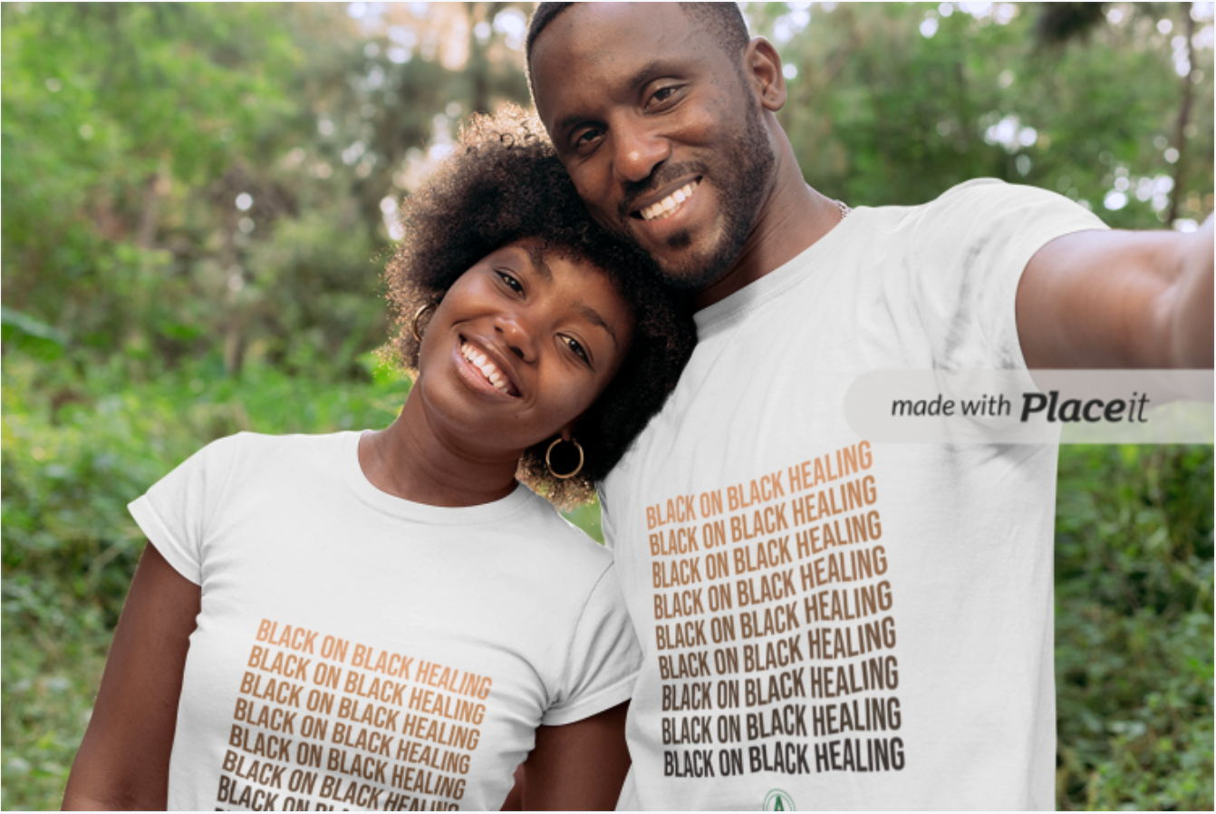 Black on Black Healing T-Shirt